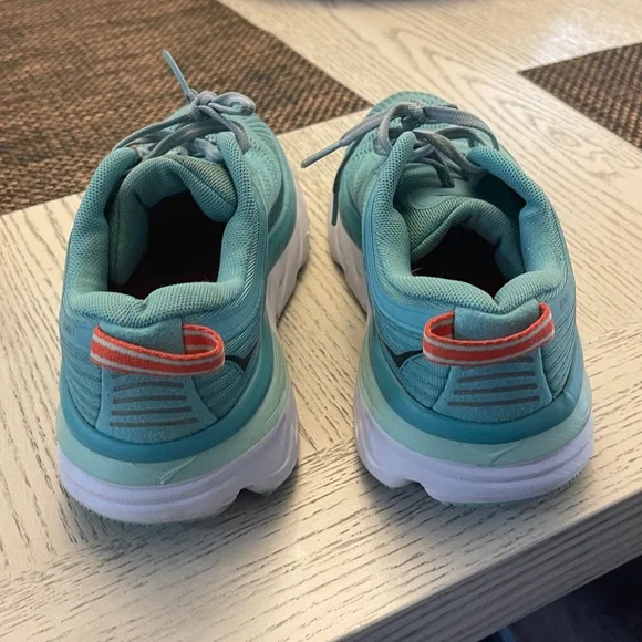 Hoka Bondi Turquoise Running Shoes - Picture 3 of 6